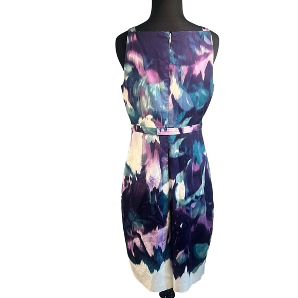 Elie Tahari Size 6 Elegant Multicolor Sleeveless Dress - Picture 5 of 12